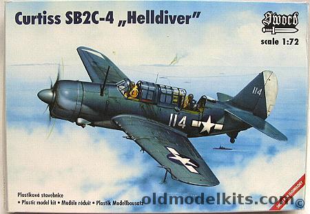 Sword 1/72 Curtiss SB2C-4 Helldiver - USS Yorktown or USS Shangri-La - (SB2C4), 72008 plastic model kit